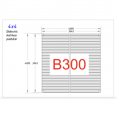 Automatinė pergola 4x4 B300 su LED apšvietimu | Pilka Automatinė pergola 4x4 B300 su LED apšvietimu | Pilka