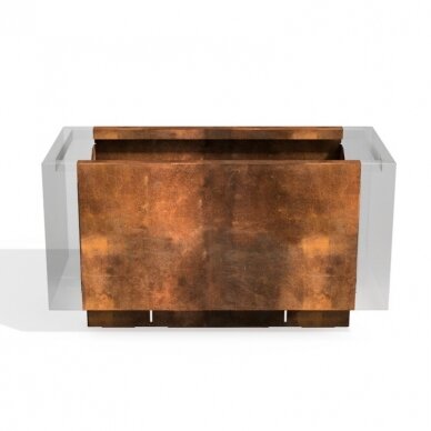Corten plieno gėlių vazonas segmentas 80 cm Corten plieno gėlių vazonas segmentas 80 cm