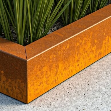 Corten plieno vejos atitvėrimas EK8 1 Corten plieno vejos atitvėrimas EK8 1