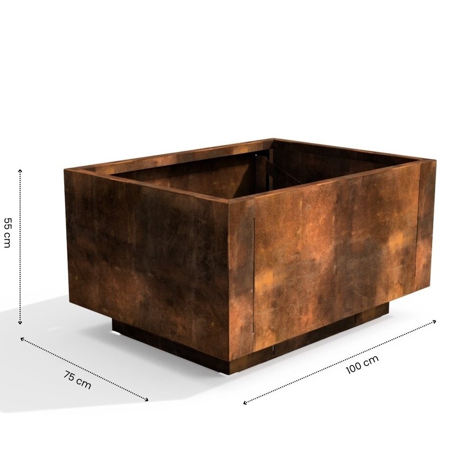 Corten plieno gėlių vazonas EK75