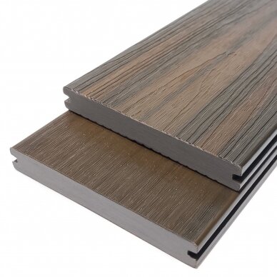 HARDDECK Pilnavidurė (co-extrusion WPC) terasinė lenta 150x20 Marble brown 4m. HARDDECK Pilnavidurė (co-extrusion WPC) terasinė lenta 150x20 Marble brown 4m.