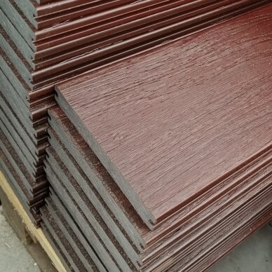 HARDDECK Pilnavidurė (co-extrusion WPC) terasinė lenta 150x20 Marble red 3m. HARDDECK Pilnavidurė (co-extrusion WPC) terasinė lenta 150x20 Marble red 3m.