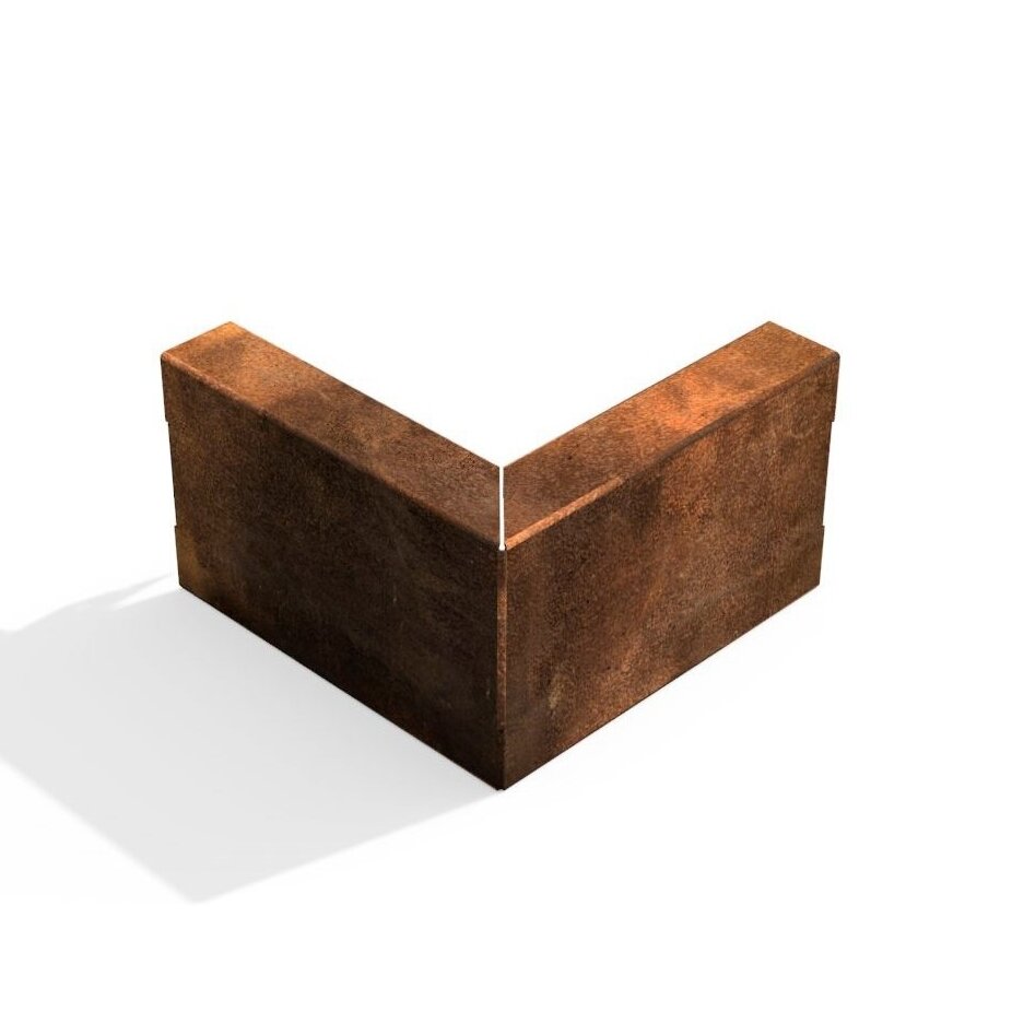 Išorinis Corten plieno kampas vejos atitvėrimui EK5 Išorinis Corten plieno kampas vejos atitvėrimui EK5