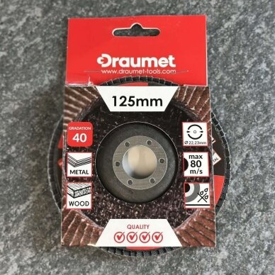 Diskas šlifavimui 125mm K40