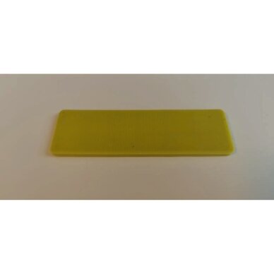 Kaladėlė PLASTIK montavimo 30x100x4mm lyginamoji plokštelė geltonos spalvos 100 vnt.