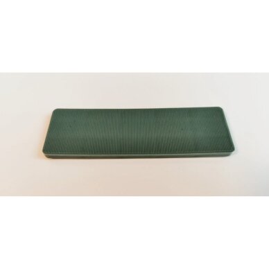 Kaladėlė PLASTIK montavimo 30x100x5mm lyginamoji plokštelė žalios spalvos 100 vnt.