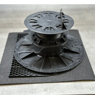 Kaladėlė su kampu 33x100x 1mm - 6mm lyginamoji plokštelė juodos spalvos 1 vnt 1