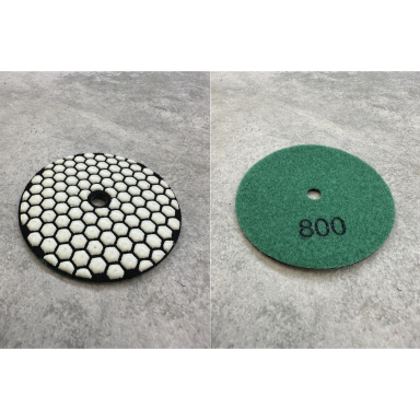 Poliravimo padas Ø100mm (grūdėtumas 800). Poliravimo padas Ø100mm (grūdėtumas 800).