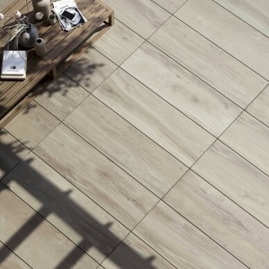 Porcelianinės terasinės plytelės Grove Grey 40x120x2 1m2