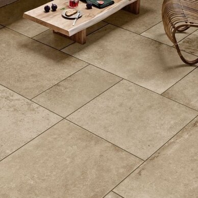 Porcialianinės plytelės terasoms Memorable Taupe 60x60x2 1m2