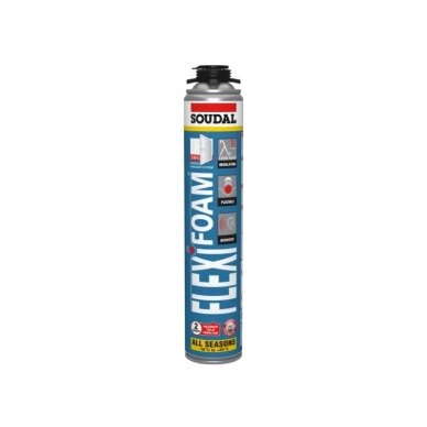 Putos montavimo Soudal FLEXIFOAM GUN, izoliacinės, mėlynos, 750ml