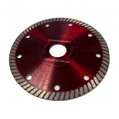 Deimantinis pjovimo diskas 125x8x22,23 Akmens masei Deimantinis pjovimo diskas 125x8x22,23 Akmens masei